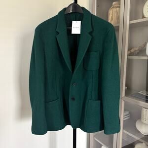 Paul Smith Gents Green Patch Pocket Wool Jacket 44 NEW Single Breasted Blazer